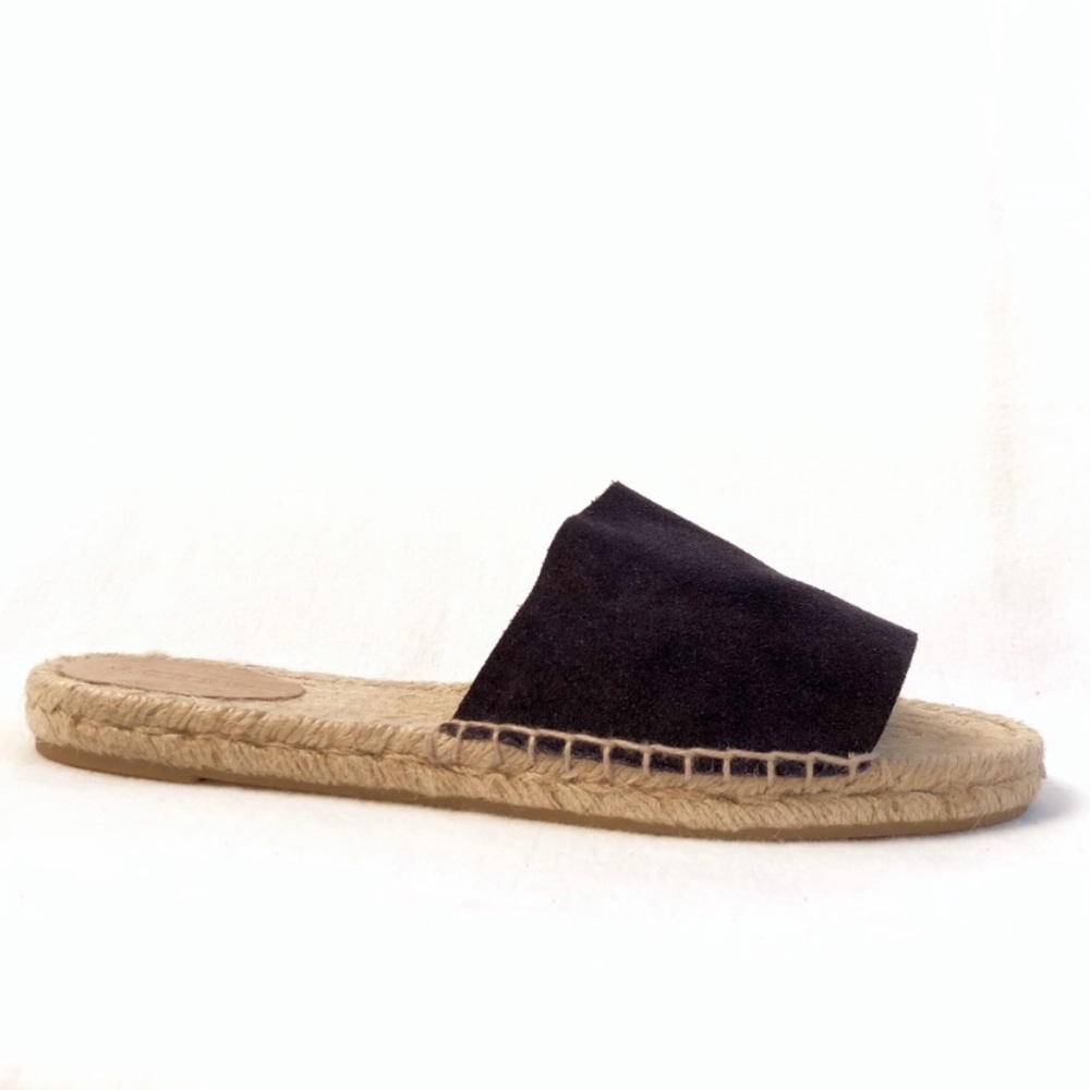 J. Crew Black Espadrille Slides - Picture 3 of 8